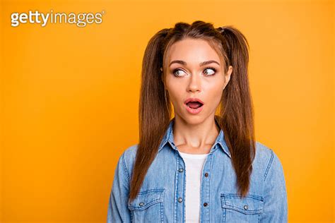 Close Up Photo Of Amazing Brunette She Her Lady Ponytails On Sho