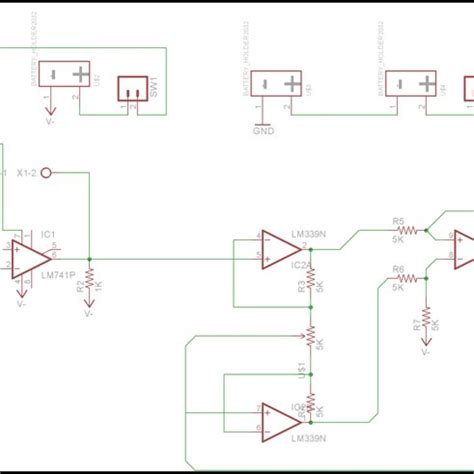 Schematic -Sensing Circuit (Integrator and Instrumentation Amplifier ...