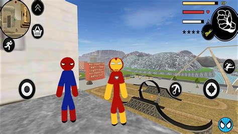 Spider Stickman Rope Hero Gta City Hombre Ara A Cuerda H Roe