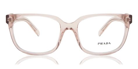 Prada Pr 17zv 15j1o1 Eyeglasses In Transparent Light Pink