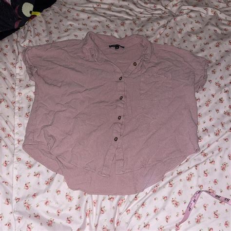 Muted Pink Kinda Nude Rose Pink Colored Mauve Button Depop