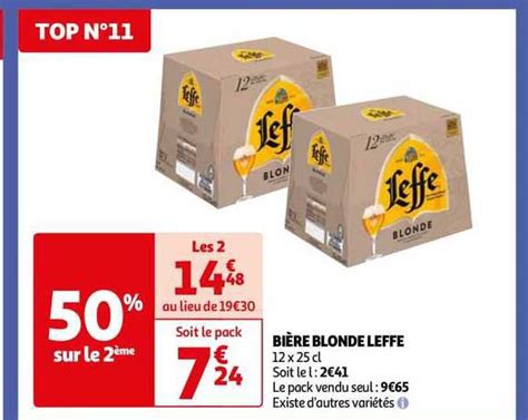 Promo Bi Re Blonde Leffe Chez Auchan Icatalogue Fr
