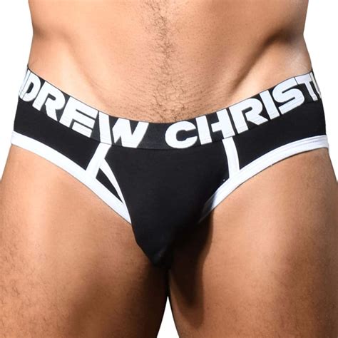 Andrew Christian Slip Almost Naked Fly Tagless Noir Inderwear