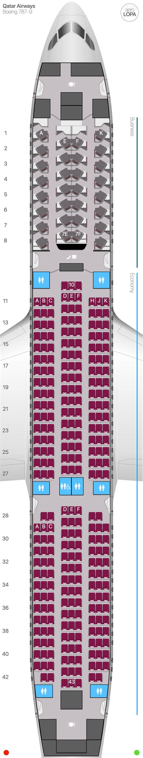 qr boeing   aerolopa detailed aircraft seat plans