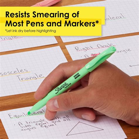 Sharpie Accent Highlighters Wsmear Guard Chisel Marker Point