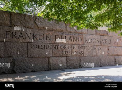 Franklin Delano Roosevelt Memorial Washington Dc Usa Stock Photo Alamy