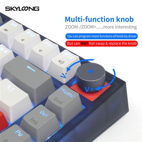Skyloong Mechanical Keyboard Gk Gateron Optical Switches Hot Swappable Pbt Keycap Lite