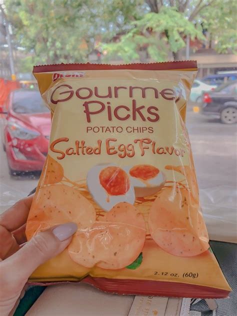 💦oishi Gourmet Picks Salted Egg Flavor Salted Egg Potato Chips Flavors
