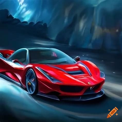 Ferrari On Craiyon