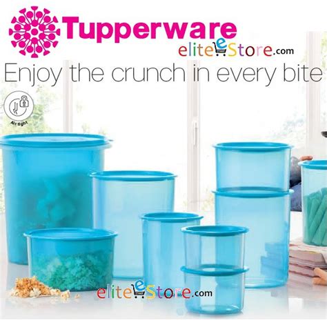 TUPPERWARE One Touch Canister Topper Set BLUE 600ml Airtight Liquid