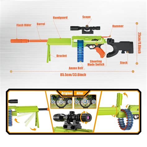 Sonomo Toy Gun for Kids-Nerf Gun for 6-12 Year Old Boys,Automatic Nerf ...