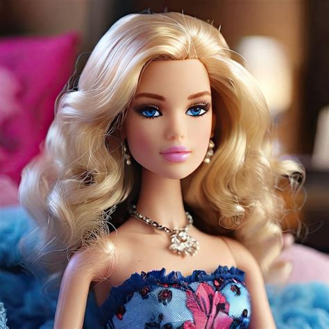 Premium Photo Free Photo A Barbie Doll With Blonde Hair And Blue Eyes