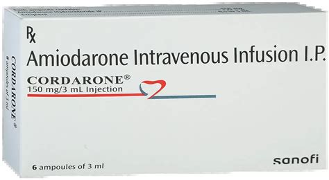 Cordarone Amiodarone Vial Silk Pharmacy