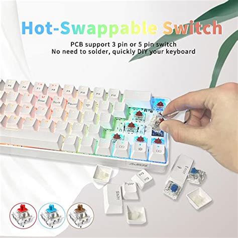 Snapklik NACODEX 68 Key 65 Hot Swappable Mechanical Keyboard