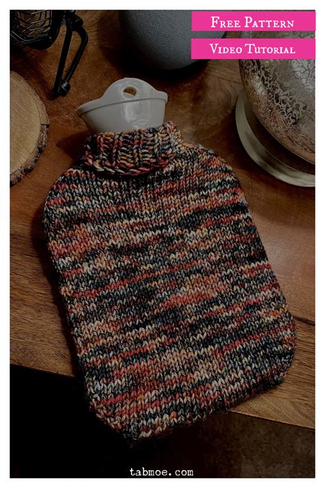 Hot Water Bottle Cover Free Knitting Pattern And Video Tutorial