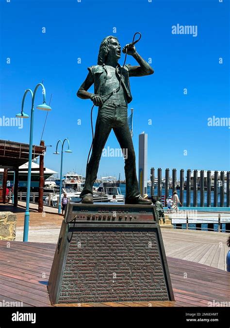 Perth Aus Western Australia December 28 Bon Scott Statue