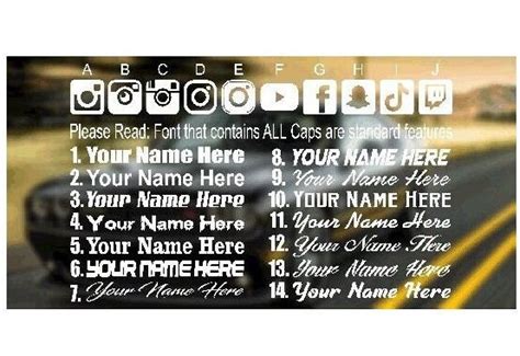 Custom Instagram Name Vinyl Decal Personalized Ig Username Etsy