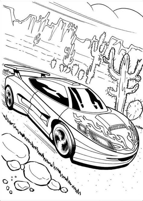 Hot Wheels para Colorir Desenhos Incríveis para Imprimir