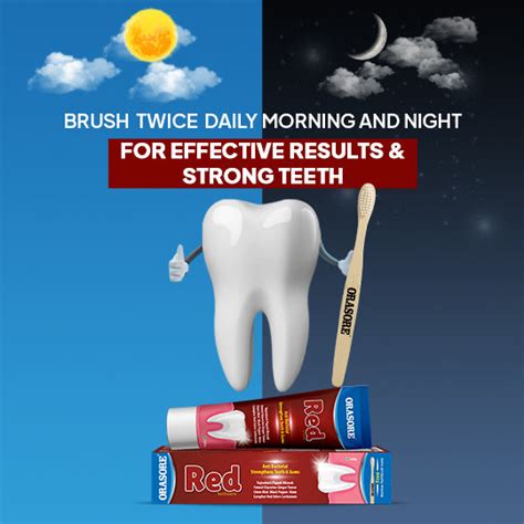 orasore red toothpaste   bamboo brush strengthens tooth
