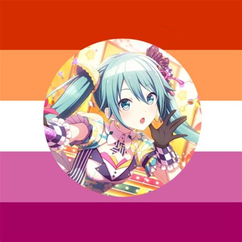 Lesbian Miku Slays Iconic Characters Anime Characters Vocaloid Favorite Character Flag