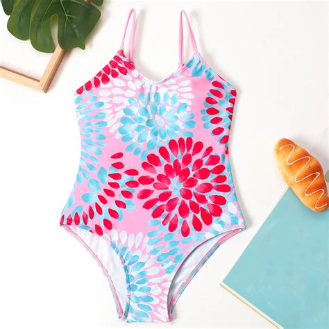 Augper Girls Summer Fashion Cute Print Bikini Sling Piece Swimsuit Bodega Aurrera En L Nea