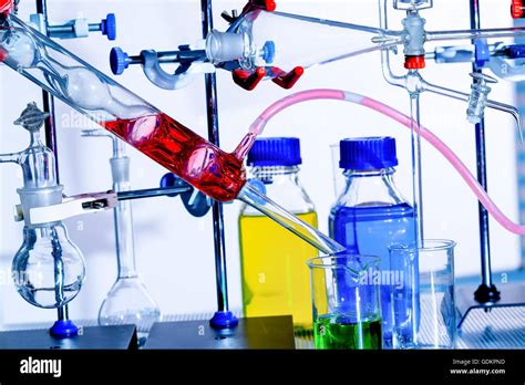 experiment in chemical laboratory Stock Photo - Alamy