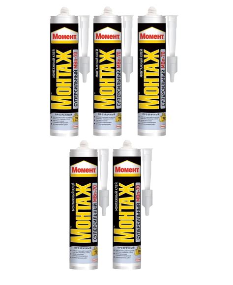 Монтажный клей Момент Клей МВп-70 Прозрачный Суперсильный Монтаж 310 ...