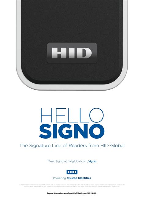 Hid Signo The Signature Line Of Access Control Readers From Hid Global