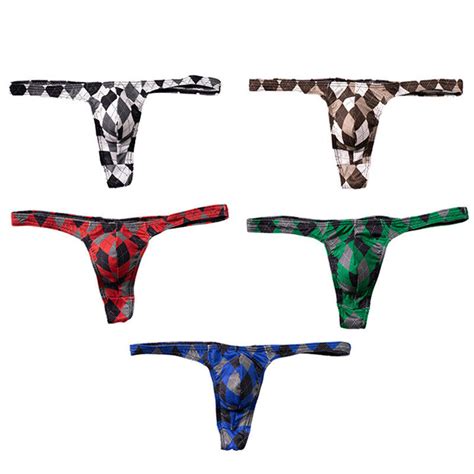Mens Low Rise Bikini Thong G String Briefs Tanga Underwear Swimwear Lingerie EBay