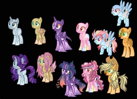 Mlp Mane 6 Redesign By D Masterssuckmaster On Deviantart