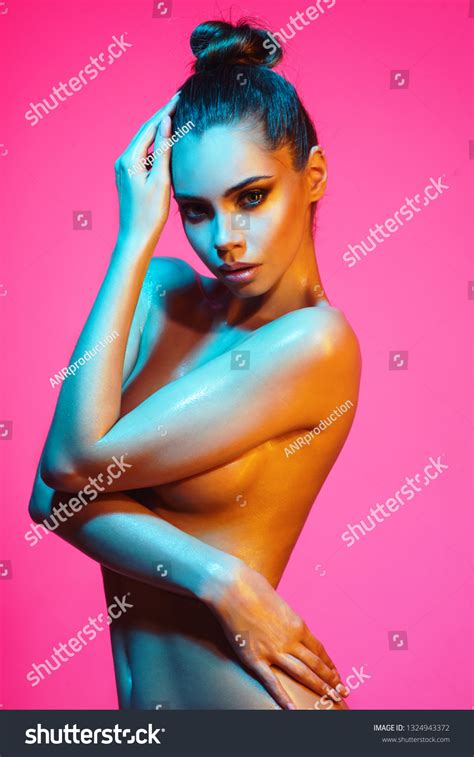 Fashion Beauty Nude Beautiful Blonde Dancing Stock Photo Shutterstock