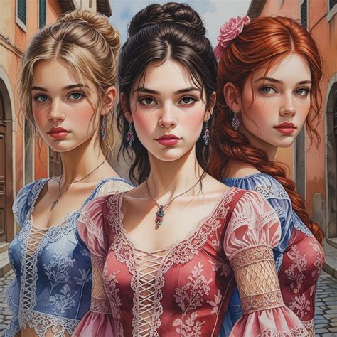 Pin By Pinner On Blonde Brunette Redhead Triad In Fantasy Aesthetic Redhead Brunette