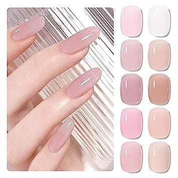 Amazon Shoyum Nude Pink Gel Nail Polish Set Colors Neutral Nude Gel Polish Kit