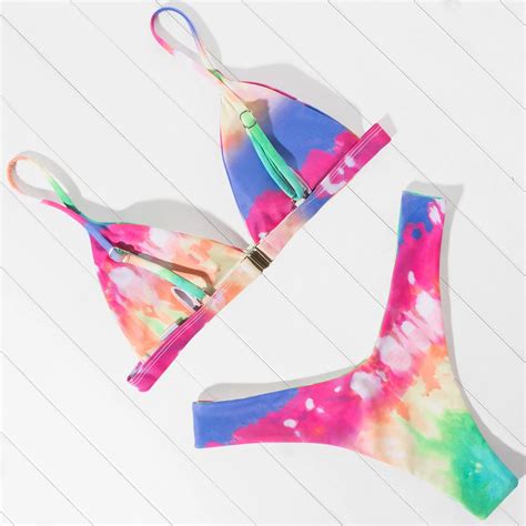 MAILLOT DE BAIN Micro Mini Bikini Maillots De Bain Femmes Licou Push Up Bikini Ensemble