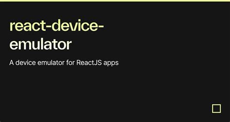 React Device Emulator Codesandbox