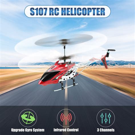 Syma S107 S107G 3.5CH Alloy Mini Remote Control RC Helicopter with Gyro ...