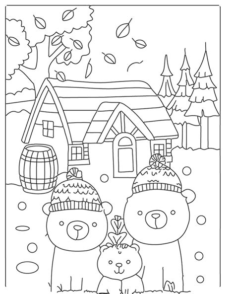 Winter Adult Coloring Pages Coloring Page