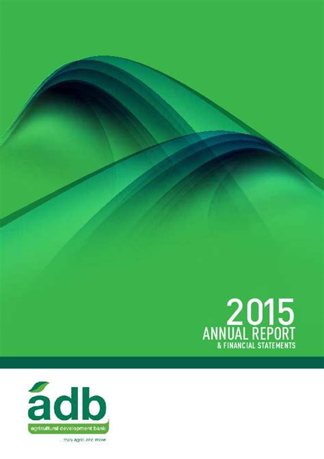 Agricultural Development Bank Adb Gh 2015 Annual Report