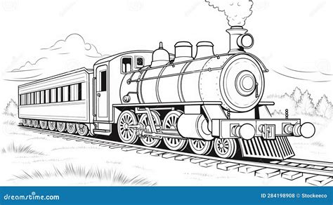 Train Coloring Page Unique And Creative Train Design For Coloring Fun