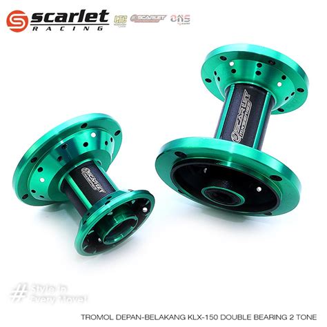 Jual Scarlet Racing Tromol Trombol Hub Trail Depan Belakang Set