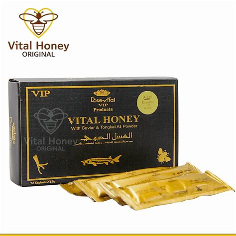 Vital Honey With Caviar And Tongkat Ali Powder One Box12 Sachets