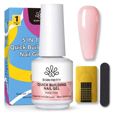 BORN PRETTY In Builder Base Gel Nude Quick Building Nail Gel Strengthener Gel Nail Polish