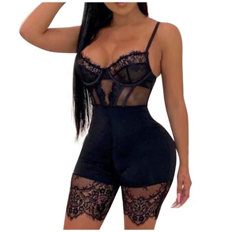 Femmes vêtement une pièce lingerie sexy combinaison combinaison dentelle sous vêtements sexy