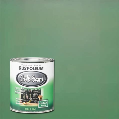 Rust Oleum Specialty 30 Oz Green Flat Chalkboard Paint 206438 The