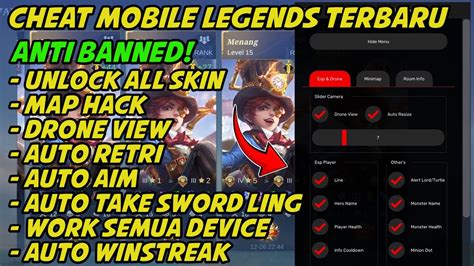 Hack Mobile Legends - CHEAT MOBILE LEGENDS TERBARU ANTI BANNED 2024 | MAP HACK & AUTO AIM ALL ...