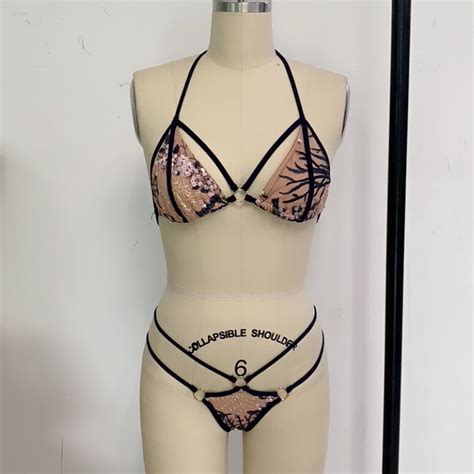 Custom Bikini Manufacturer High Quality String Sexy Bikini Swimwear Two Pieces Swimsuit For