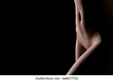 Classic Nude Front Black Studio Background Stock Photo 433357711 Shutterstock