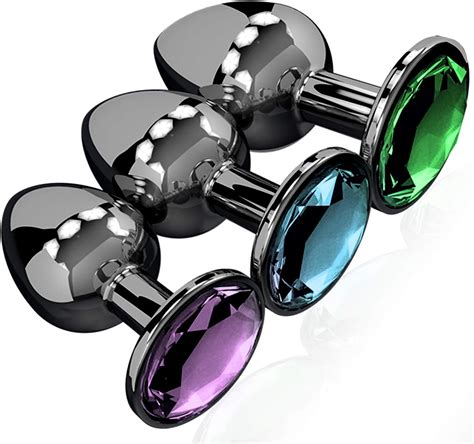 Stk Analplug Set Edelstahl Anal Plug Mit Kristall Juwel Metall Butt Plug Mit Wunderbare