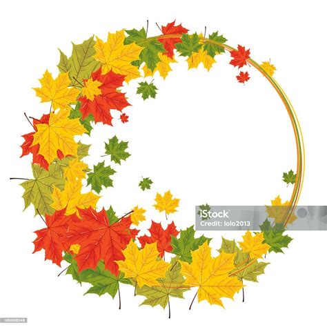 print  autumn leaves stock illustration  image