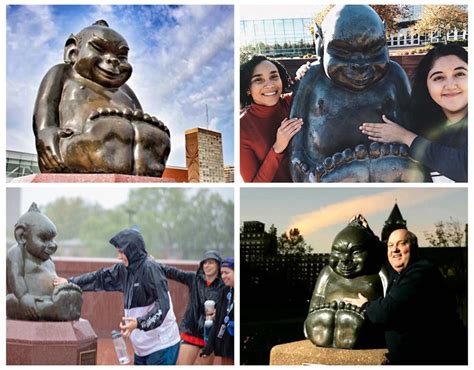 Bronze Billiken Statue SLU School Mascot - YouFine Sculpture